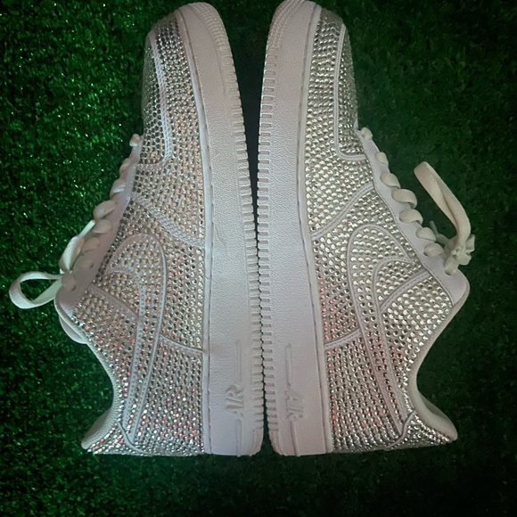 Custom Rhinestone Air Force 1s - Picture 5 of 11